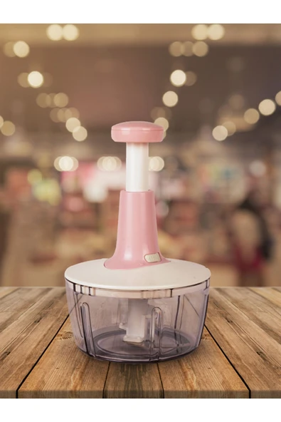 Akkoyunlu home 3 Bıçaklı Paslanmaz Manuel Basmalı Rondo Bas Kes Pratik El Rondosu