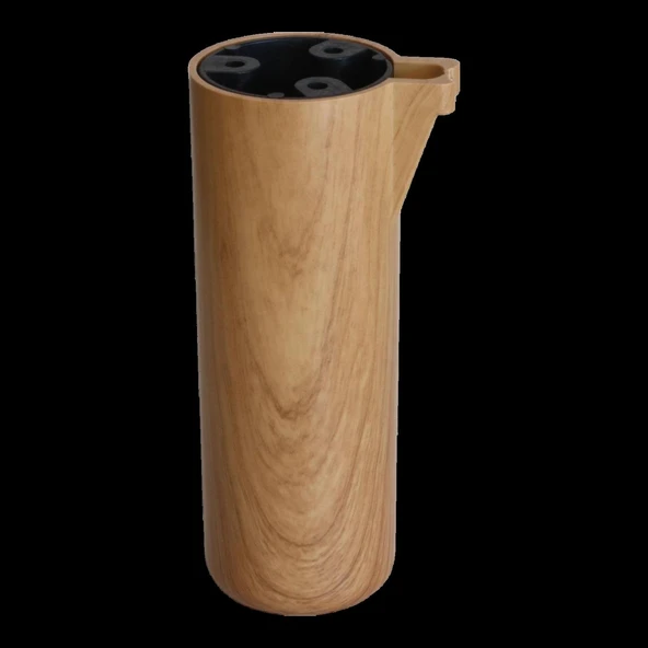 Mobilya Kapsül Ayak Yükseltici Kanepe TV Ünitesi Koltuk Ayağı Baza Ayakları Açık Kübik Ceviz 15 cm - Resim 6