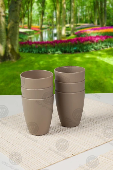 Akkoyunlu home 32 Parça 6 Kişilik Piknik Seti Gri Piknik Takımı(çatal,kaşık,bıçak.tabak.bardak)seti - 6