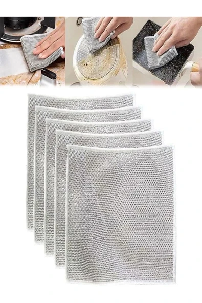 Akkoyunlu home Sihirli Bulaşık Teli, Bulaşık Fırçası 1 Adet - 7