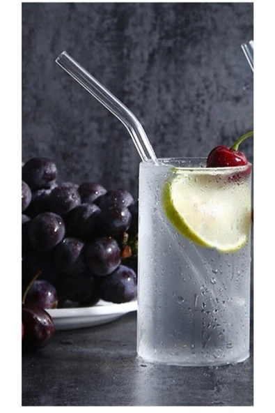 Akkoyunlu home 2'li Kıvrık Cam Pipet Ve Fırçası (9mm Çaplı) - 3