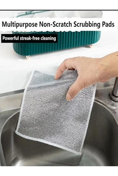 Akkoyunlu home Sihirli Bulaşık Teli, Bulaşık Fırçası 1 Adet - 4