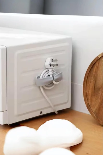 Akkoyunlu home Kablo Tutucu  Düzenleyici, Kablo Sarıcı Airfrey ,Mikser, Blender Yapıştırmalı - 2