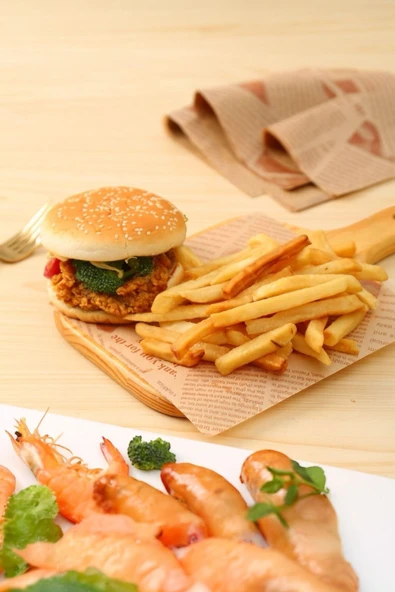 Sezka Life Pişirme Kağıdı Yağı Emici Kağıt Gıda Sandviç Ambalaj,Airfryer Kağıdı Yağa Dayanıklı - 4