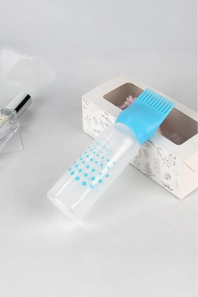 Akkoyunlu home Saç Boyama Şişesi ve Fırçası Tarağı Saç Boyama Slikon Boya Şişesi ve Fırça Ağzı