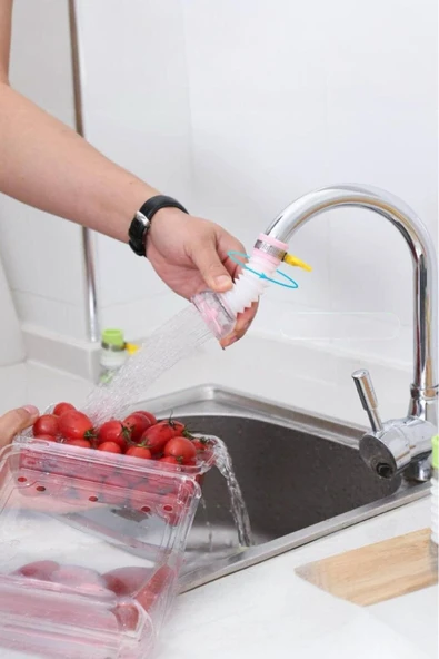 Sezka Life Filtreli Musluk Başlığı Sıçrama Önleyici 360 Başlık Mutfak,Lavabo Musluk Başlığı Filitre