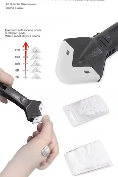 Akkoyunlu home Derz Kazıyıcı Kazıma Aparatı Silikon Sökücü Pürüzsüz Kazıyıcı Kalafat Sonlandırıcı - 6