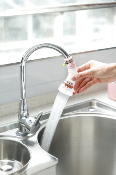 Sezka Life Filtreli Musluk Başlığı Sıçrama Önleyici 360 Başlık Mutfak,Lavabo Musluk Başlığı Filitre - 4