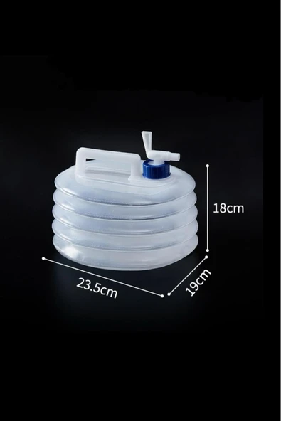 Akkoyunlu home Katlanır Musluklu Su Damacanası Piknik Damacanası Araç içi Taşınabilir Su Bidonu 5L - 3