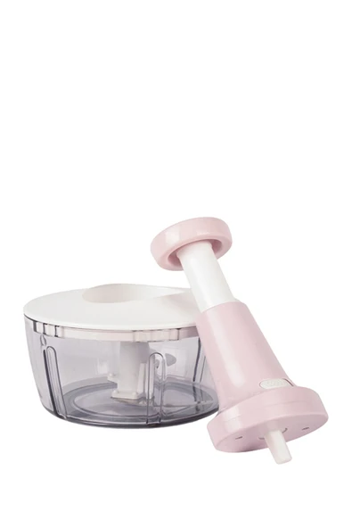 Akkoyunlu home 3 Bıçaklı Paslanmaz Manuel Basmalı Rondo Bas Kes Pratik El Rondosu - 3