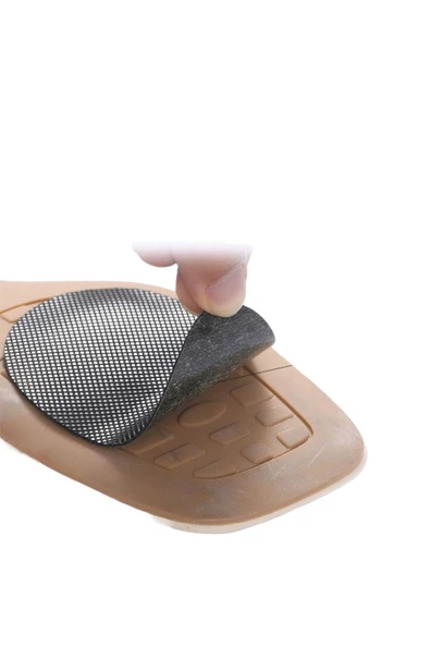 Akkoyunlu home Yapışkanlı Aşınmaya Dayanıklı Ayakkabı Topuklu Taban Örgü Kaymaz Silikon Tabanlık - 2