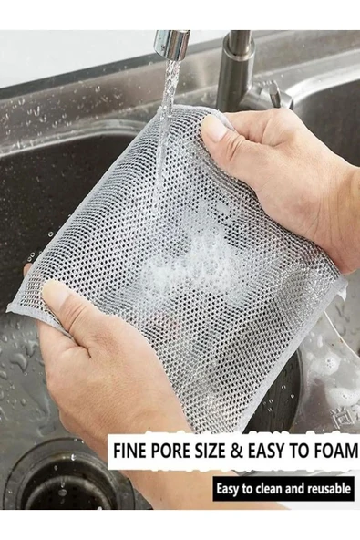 Akkoyunlu home Sihirli Bulaşık Teli, Bulaşık Fırçası 1 Adet - 6