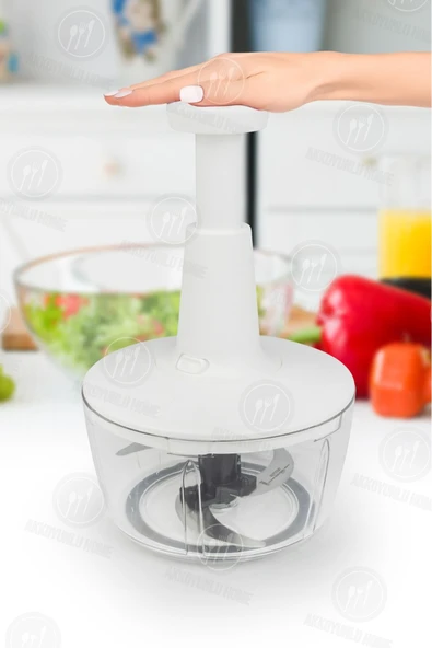 Akkoyunlu home Solingen Bıçaklı Basmalı El Rondosu 3 Bıçaklı Yemek Hazırlık El Rondosu Basmalı Beyaz