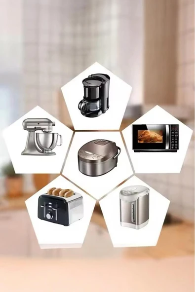 Akkoyunlu home Kablo Tutucu  Düzenleyici, Kablo Sarıcı Airfrey ,Mikser, Blender Yapıştırmalı - 4