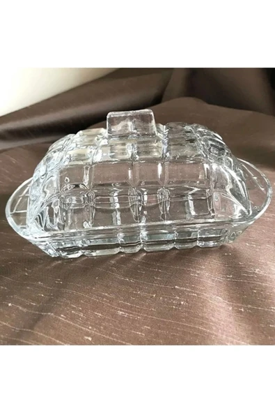 Akkoyunlu home Tereyağlık Cam Tereyağı Kabı