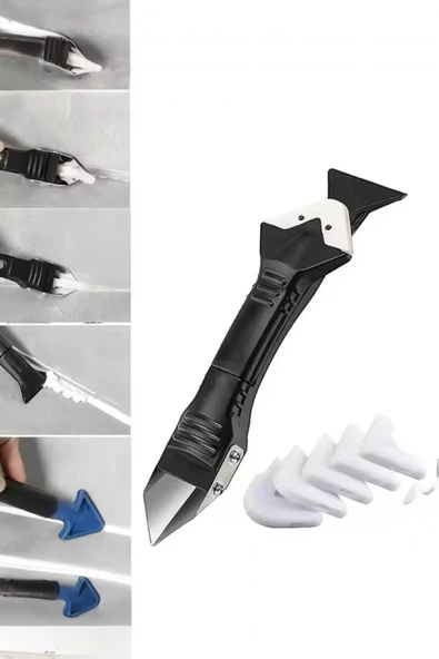 Akkoyunlu home Derz Kazıyıcı Kazıma Aparatı Silikon Sökücü Pürüzsüz Kazıyıcı Kalafat Sonlandırıcı - 5