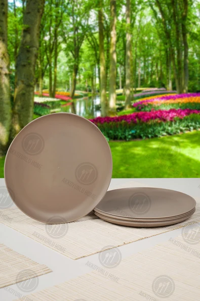 Akkoyunlu home 32 Parça 6 Kişilik Piknik Seti Gri Piknik Takımı(çatal,kaşık,bıçak.tabak.bardak)seti - 7