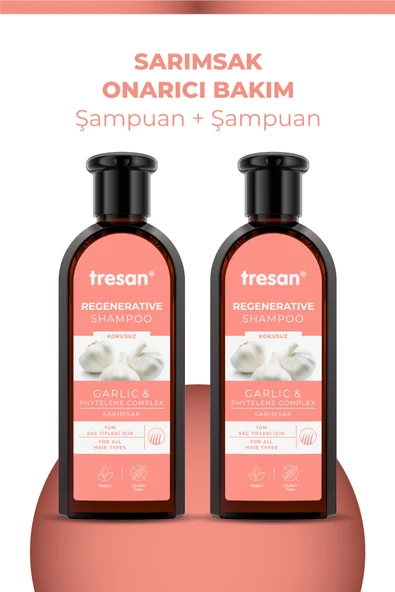 Sarımsak Onarıcı Bakım Şampuanı 300 ml X 2 Adet ürün görseli 1