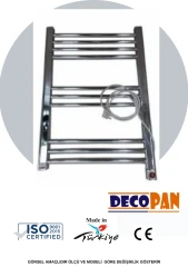DECOPAN ELEKTRİKLİ 500/700MM KROM HAVLUPAN(10 boru)