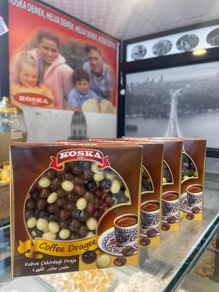 KOSKA KAHVE ÇEKİRDEĞİ DRAJE 220 GR  (1 ADET)
