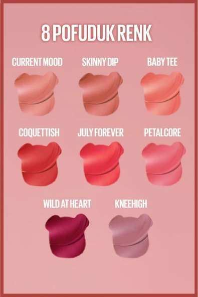 Maybelline Super Stay Teddy Tint Uzun Süre Kalıcı Likit Mat Tint 35 July Forever - 3