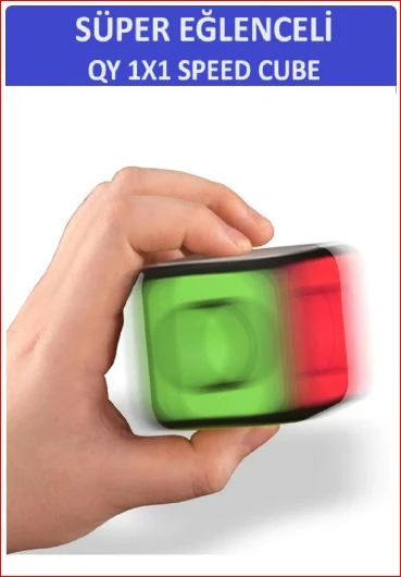 ZETCONCEPT Qy 1x1 Speed Cube Ince Motor Ve Zeka Gelişimini Destekleyici Zeka Küpü - Spin Versiyon. Sabır Küpü - 4