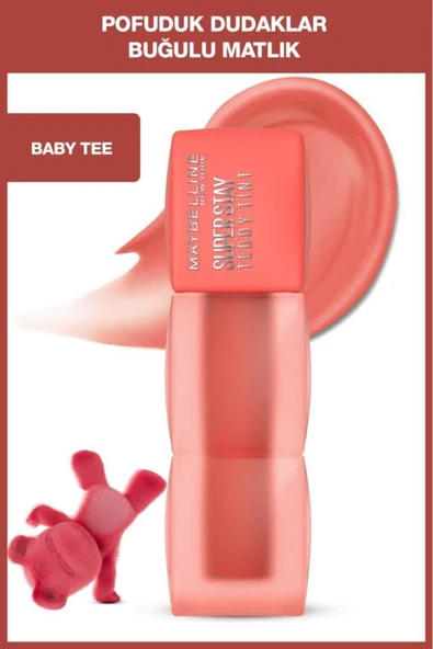 Maybelline Super Stay Teddy Tint Uzun Süre Kalıcı Likit Mat Tint 25 Baby Tee