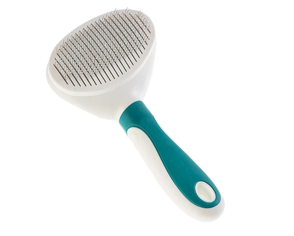 Gimdog Oval Kendi Kendini Temizleyen Basmalı Kedi ve Köpek Tarağı 11X19,5 cm - 2