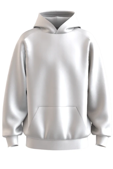 Oversize 'Why So Serıous' Baskılı Kapşonlu Hoodie Sweatshirt - 2