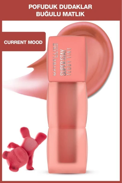 Maybelline Super Stay Teddy Tint Uzun Süre Kalıcı Likit Mat Tint 10 Current Mood
