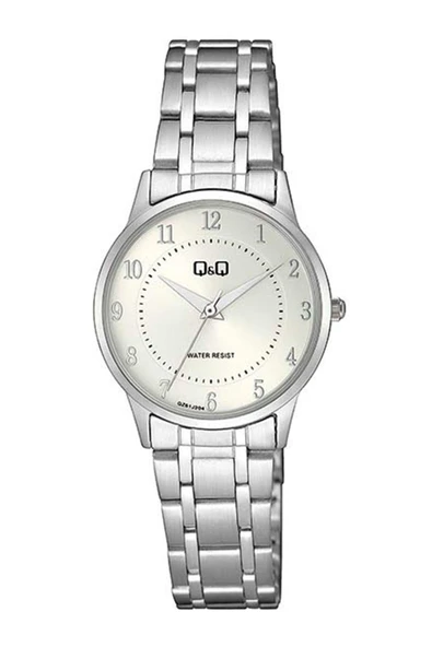 Q&Q QC204J004Y Gümüş Çelik Kordonlu Rakamlı Sevgili Çift Kol Saatleri - 4