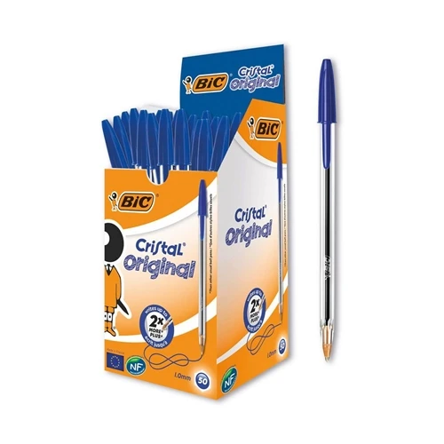Bic Tükenmez Kalem Cristal 1mm Mavi Medium 50'li Paket | 847898