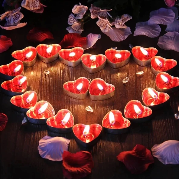 Kalpli 50'li Tealight Mum - 2