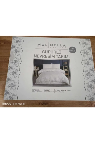 Molinella Home Comfort Güpürlü Çift Kişilik Nevresim Takımı Beyaz - 3