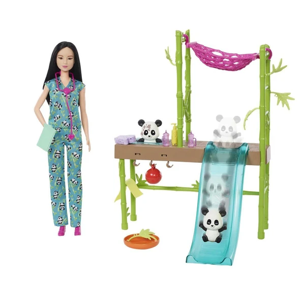 HKT77 Barbie Panda Bakımı Oyun Seti - 2