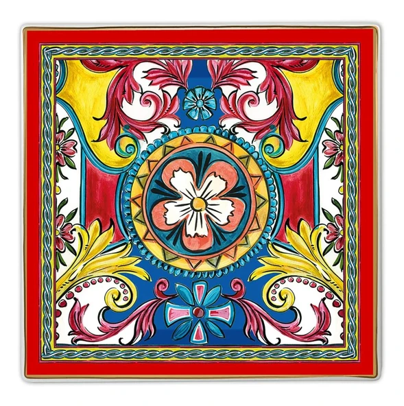 Baci Milano Sole Mio Düz Tabak Porselen 15x15 cm ürün görseli