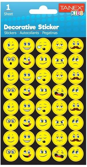 TANEX TNX-25026 PUFFY GULEN YUZLER STICKER