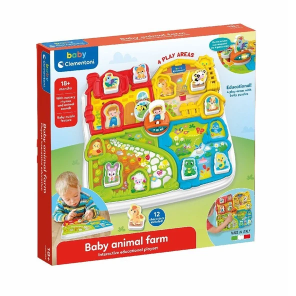 17716 Baby Clementoni - Bebek Hayvanlar Çiftliği ürün görseli
