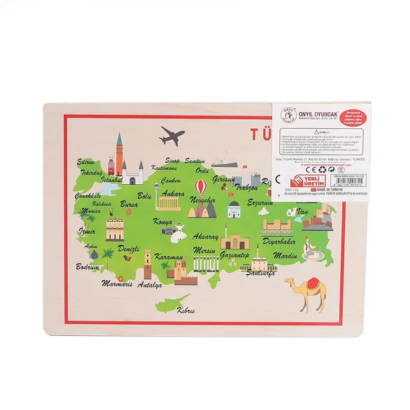 131-132 ONY Ahşap Tutmalı Puzzle Büyükten Küçüğe -Onyıl - 3