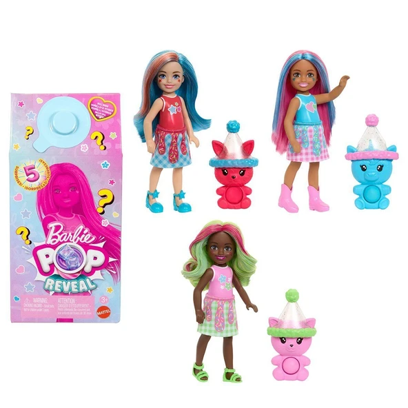JCN89 Barbie Chelsea POP Reveal Milkshake Serisi - 3