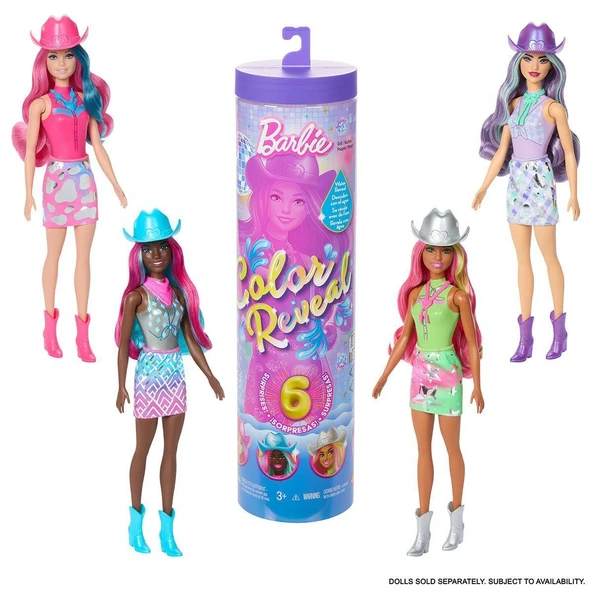 JCP01 Barbie Color Reveal - Renk Değiştiren Sürpriz Barbie Disco Star Serisi - 2