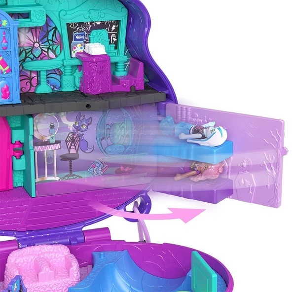 HVV58 Polly Pocket - Monster High Temalı Kompakt Oyun Seti - 3