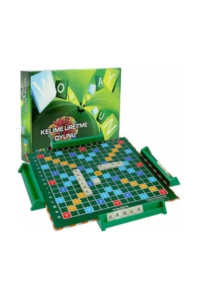 Hobi Eğitim Kelime Üretme Oyunu Yerli Üretim Scrabble Kelime Avı Türkçe