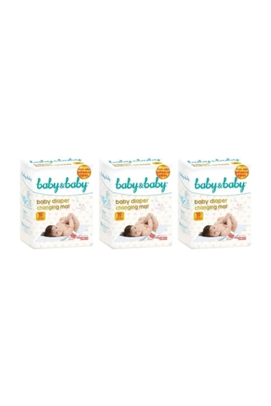Baby&Baby Bebek Bakım Örtüsü Alt Açma Bezi 3x10 Adet - 2