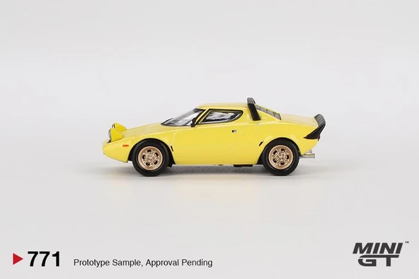 Mini GT Lancia Stratos HF Stradale Giallo Fly 771 - Resim 4