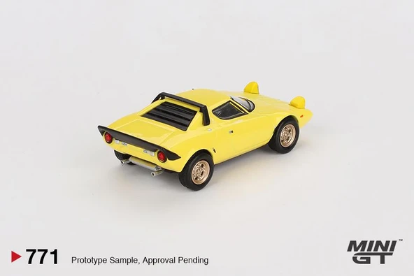 Mini GT Lancia Stratos HF Stradale Giallo Fly 771 - Resim 3