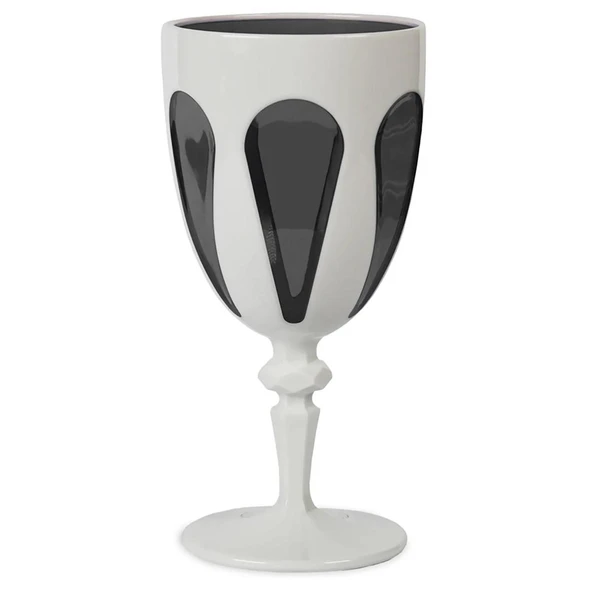 Baci Milano Aqua Bi- Color Kadeh Akrilik Beyaz-Gri ürün görseli