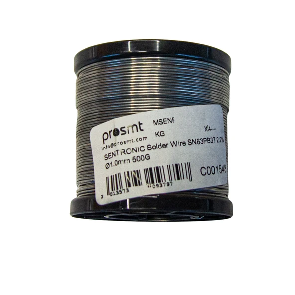 Sentronic SN63 PB37 Lehim Teli (2.2% Flux, 500g, 1mm) - Resim 2