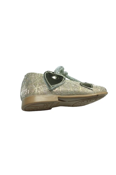 OrtopedikAL 1010 Ort Emt Bebe Dore Altın Parlak Babet Taşlı Kız Çocuk Abiye Ayakkabı Düğün - 5