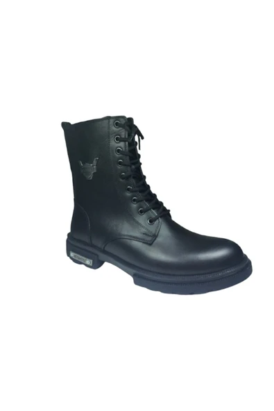 OrtopedikAL 2007 OrtopedikAL HRL1230 Klt Erkek Bot % 100 Deri Bağcık +Fermuarlı - 2